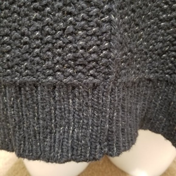 Free People sweater XS Cozy Cat chunky knit pullover oversize side split tunic - Picture 8 of 14